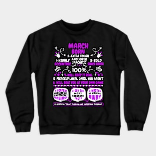 March Born Crewneck Sweatshirt